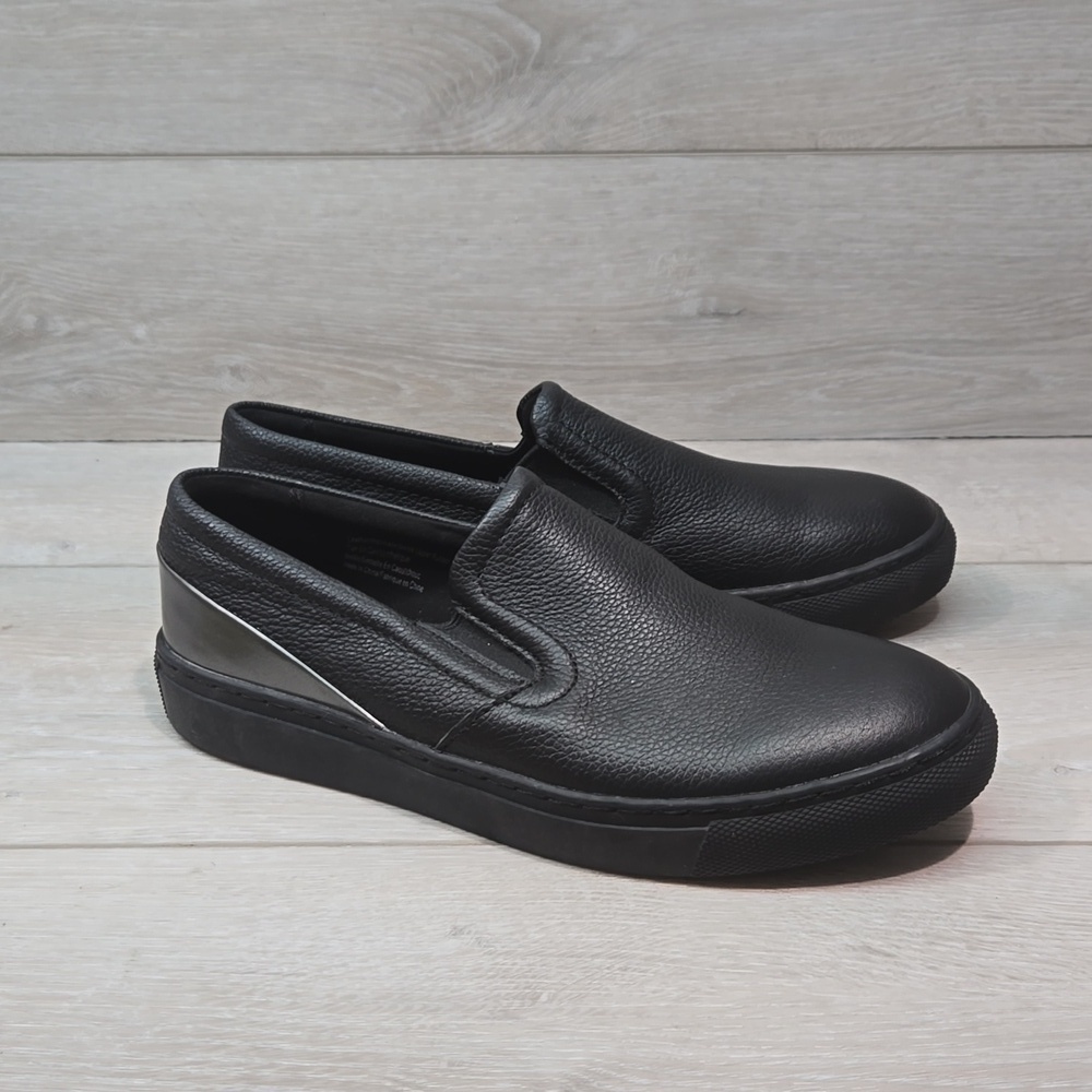 Cougar Comfort + Memory Flip Foam Leather Loafer Sneakers shoes sz 7M